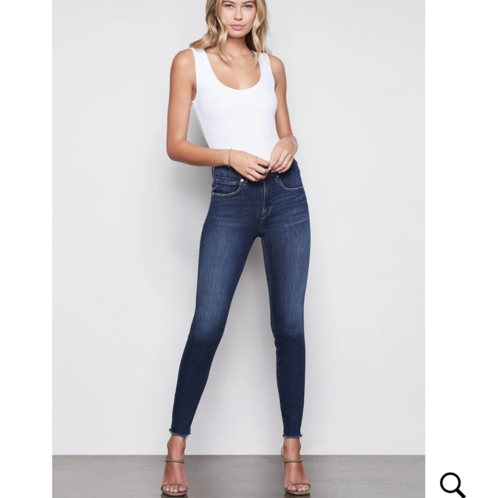 Good American Good legs frayed edge jeans 2/26